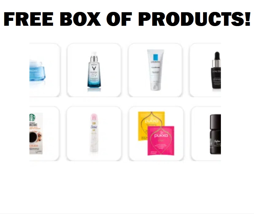 Image FREE BOX of Products! from Dove, Lancôme, Starbucks, Vichy & MORE!