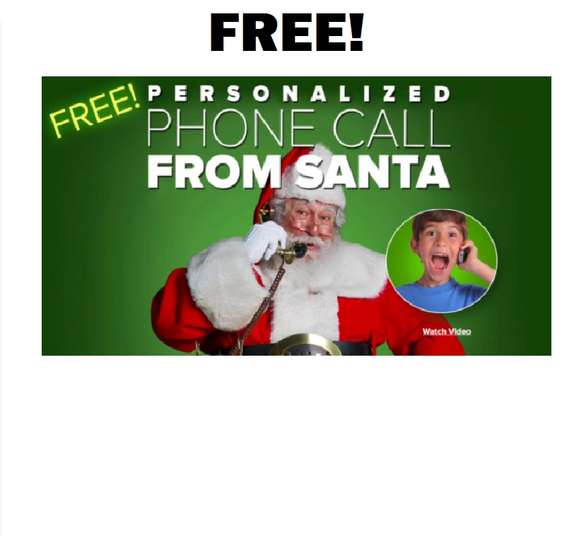 Image FREE Personalized Phone Call from Santa!