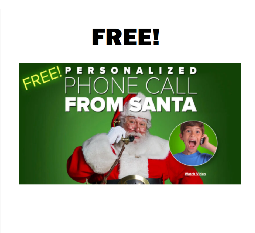 Image FREE Personalized Phone Call from Santa