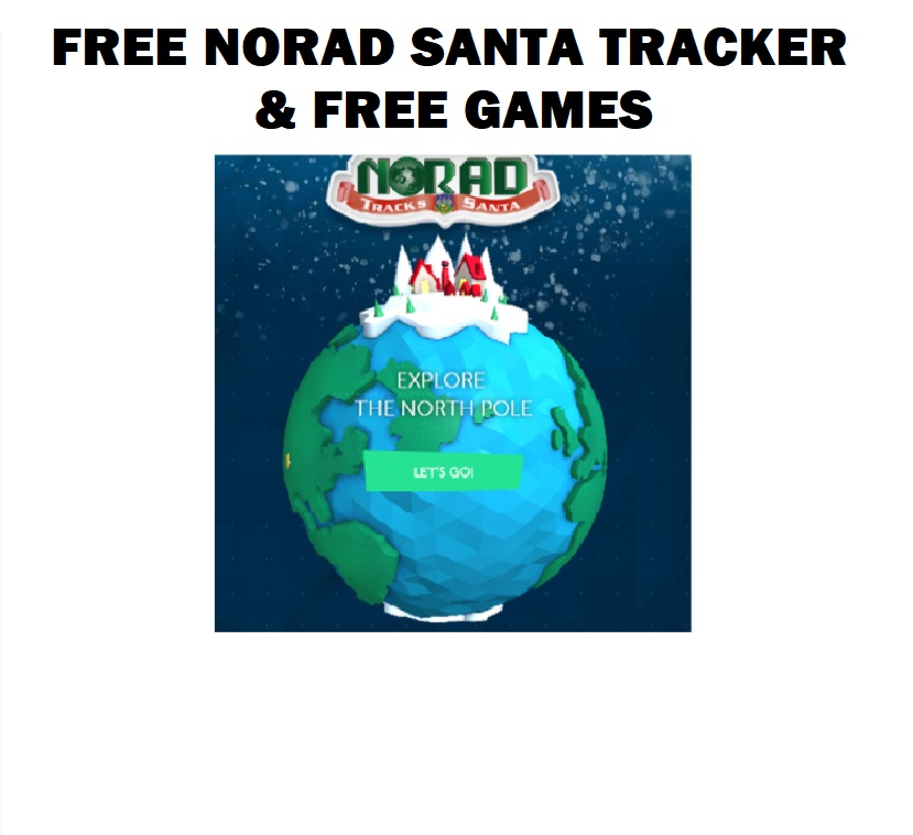 Image FREE Norad Santa Tracker & FREE Games!!