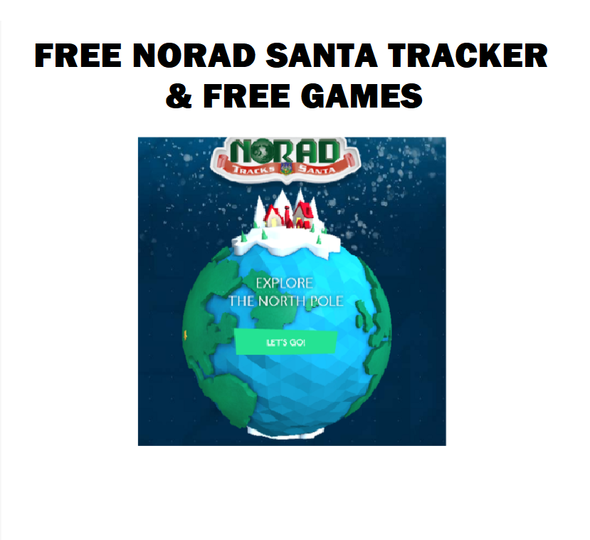 Image .FREE Norad Santa Tracker & FREE Games!