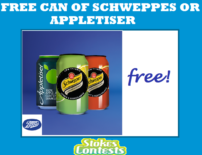 Image FREE Can of Schweppes or Appletiser