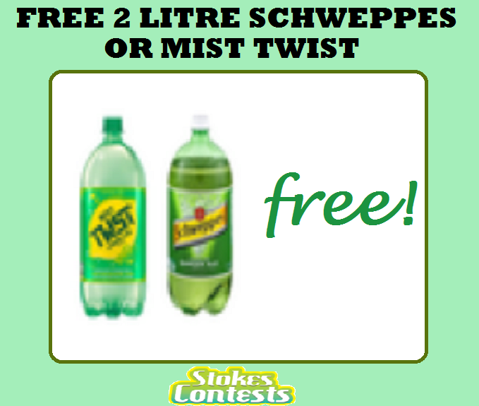 Image FREE 2 Litres Schweppes or Mist Twist TODAY ONLY!