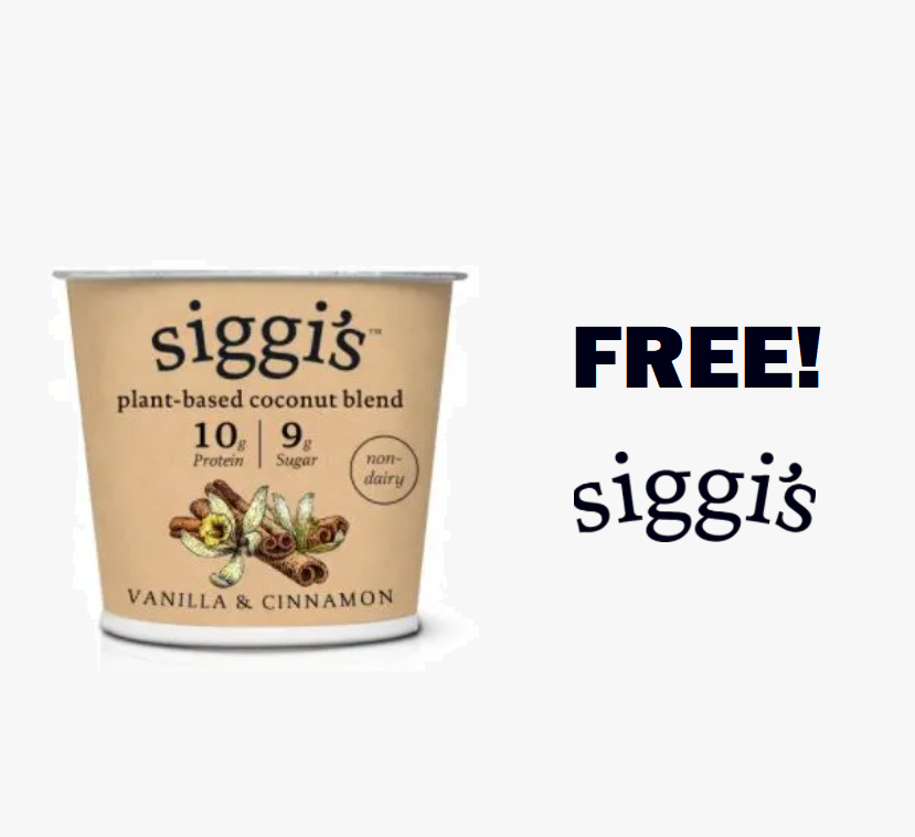 Image FREE Siggi’s Plant-Based Coconut Blend Yogurt