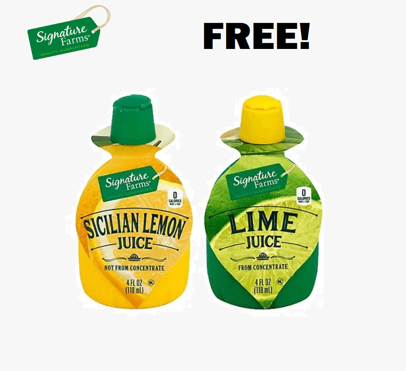 Image FREE Signature Farms Lime Or Lemon Squeeze