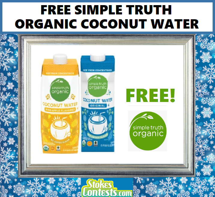 Image FREE Simple Truth ORGANIC Coconut Water TODAY ONLY!