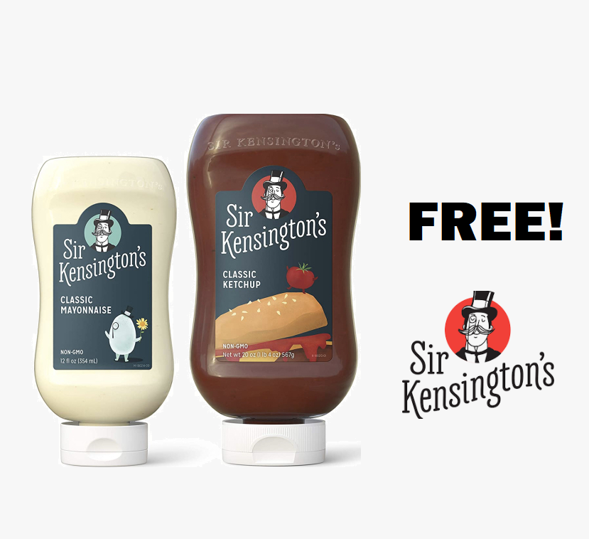 Image FREE Sir Kensington’s Ketchup, Sir Kensington’s Classic Mayonnaise & Alexia Fries