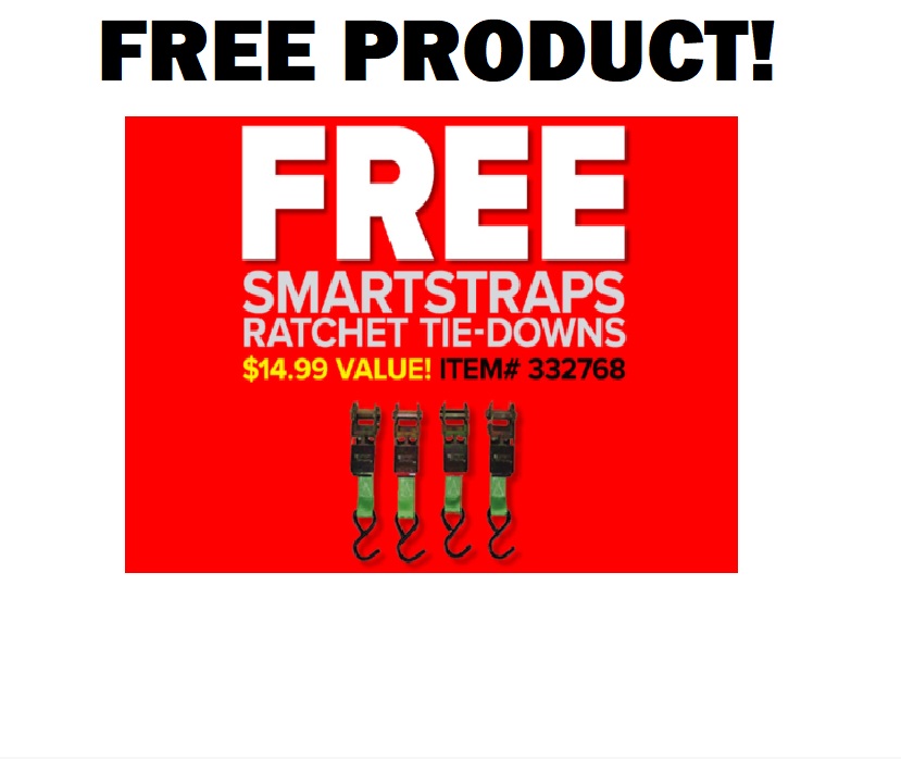 Image FREE 4-pack of SmartStraps Ratchet Straps! Value of $14.99!