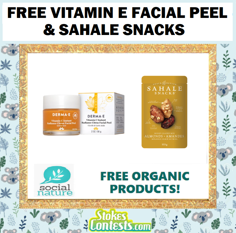 Image FREE Vitamin C Facial Peel & Sahale Snacks
