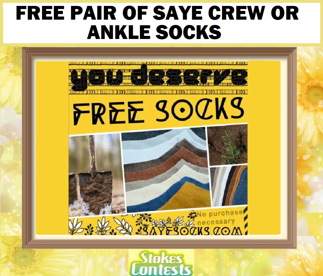 Image FREE Pair Of Saye Crew Or Ankle Socks