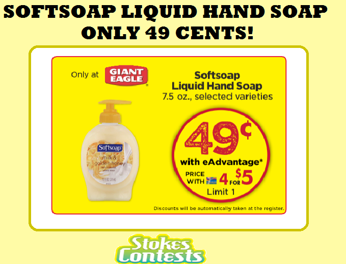 Image Softsoap Liquid Hand Soap ONLY 49 Cents!