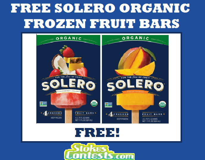 Image FREE BOX of Solero Organic Frozen Fruit Bars