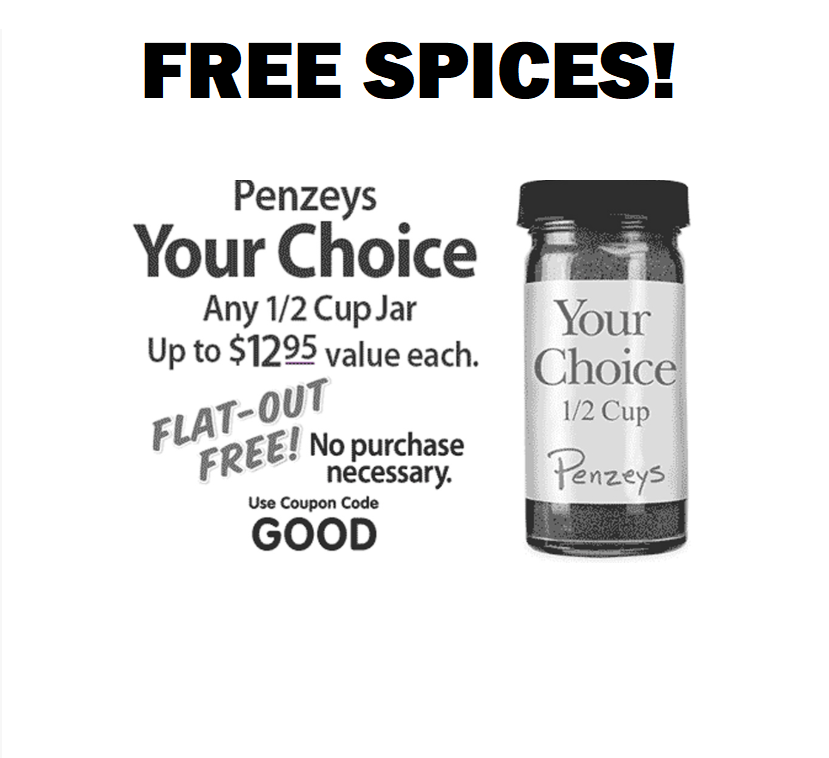 Image FREE 1/2 Cup Jar of Spices at Penzeys