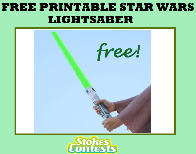 Image FREE Printable Star Wars Lightsaber