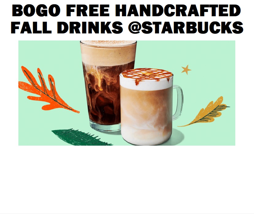 Image BOGO FREE Handcrafted Fall Drinks at Starbucks EVERY THURSDAY in September