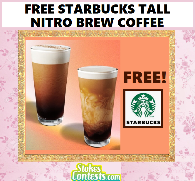 Image FREE Starbucks Tall Nitro Brew Coffee