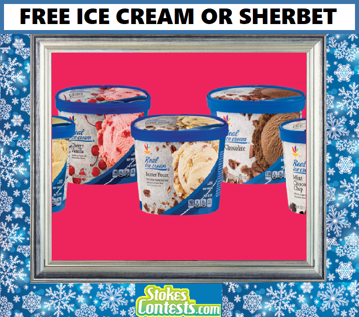 Image FREE Ice Cream or Sherbet! TODAY!