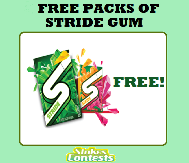 Image FREE Pack of Stride Gum TODAY ONLY!