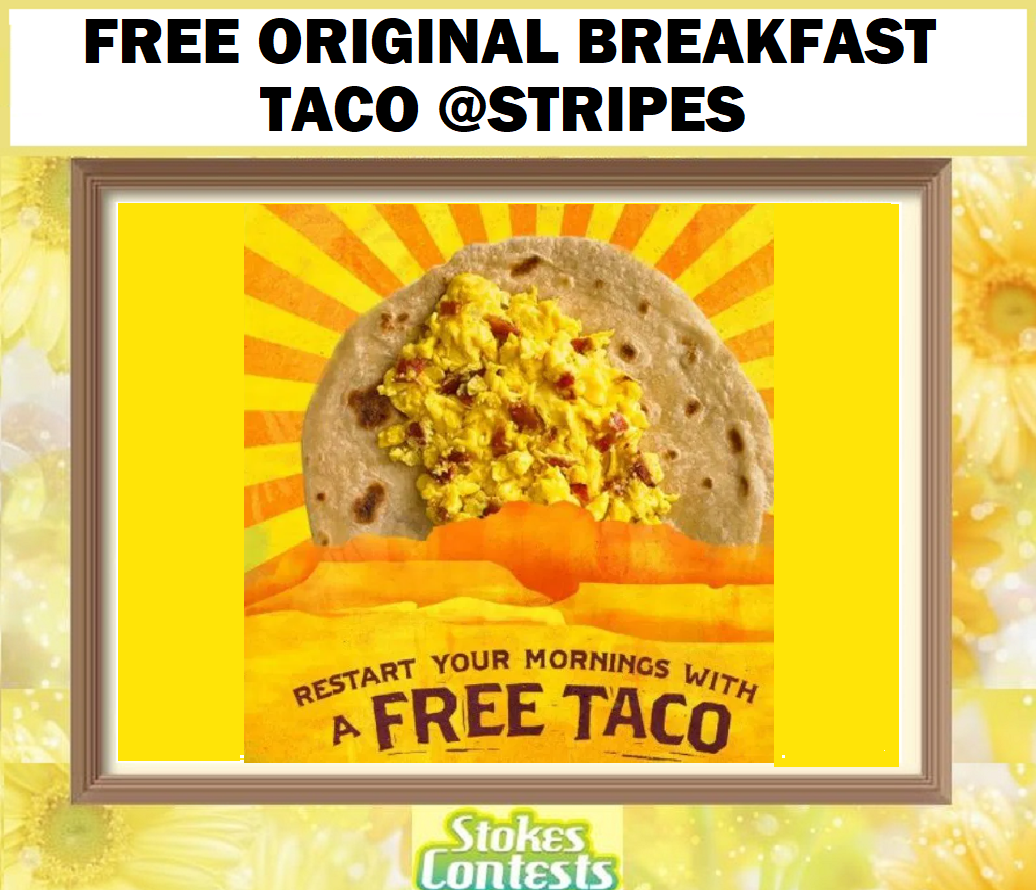 Image FREE Original Breakfast Taco at Stripes Convenience Stores 