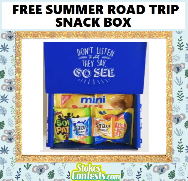 Image FREE Summer Road Trip Snack BOX