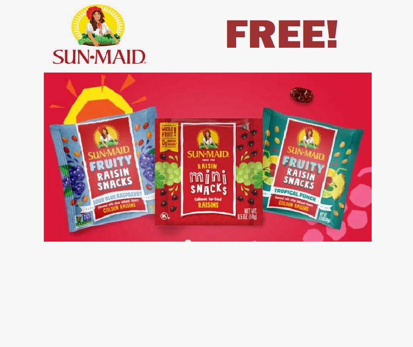 Image FREE Sun-Maid Snacks 