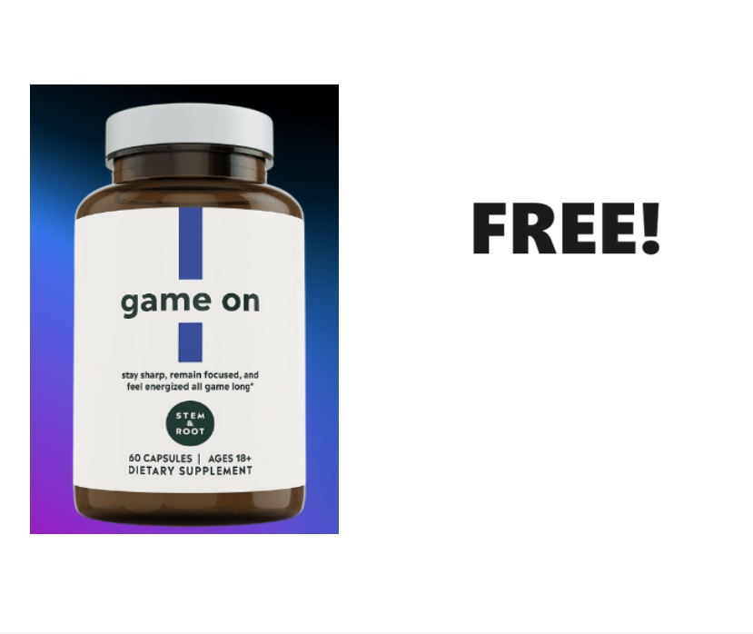 Image FREE Stem & Root Game On Energy & Focus Supplement