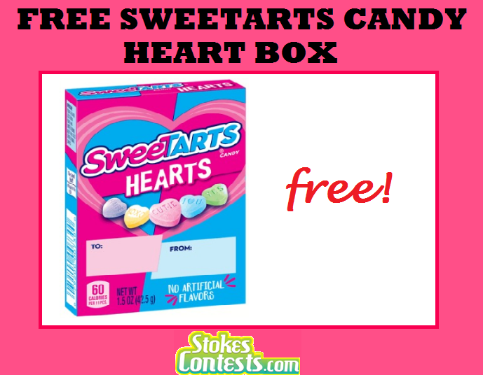 Image FREE SweeTarts Candy Heart Box TODAY ONLY!