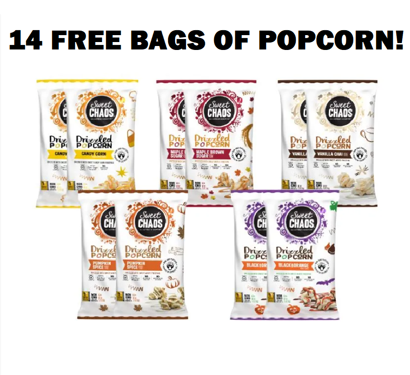 Image 14 FREE Bags Of Sweet Chaos Popcorn