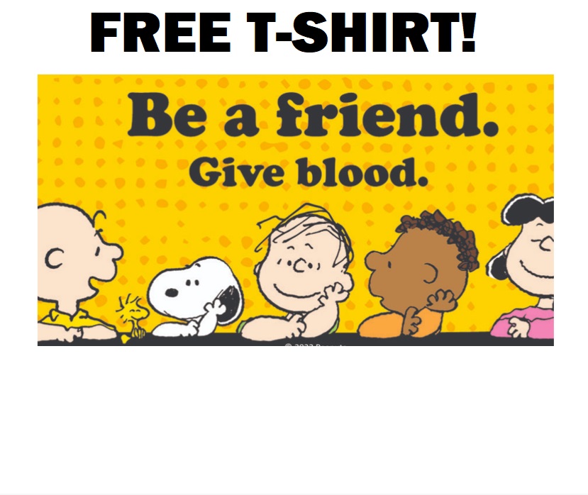 Image FREE Red Cross and Peanuts T-Shirt