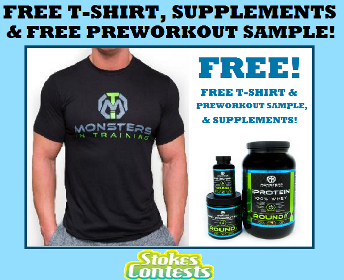 Image FREE T-Shirt, Supplements, & Preworkout Sample!