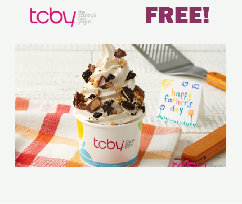 Image FREE Frozen Yogurt For Dads at TCBY On Father’s Day!