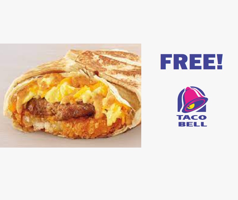 Image FREE Breakfast Crunchwrap at Taco Bell EVERY Tuesday in June