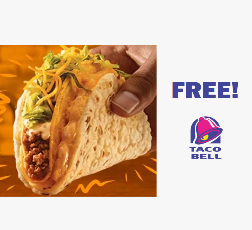 Image FREE Cheesy Gordita Crunch at Taco Bell! For NEW Rewards Members!