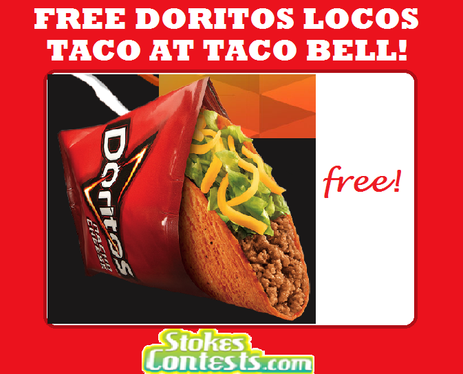 Image FREE Doritos Locos Taco From Taco Bell TODAY ONLY!