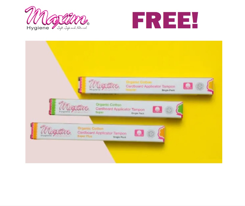 Image FREE 3 Pk Of Organic Cotton Tampons