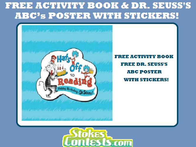 Image FREE Activity Book & FREE Dr. Seuss’s ABC’s Poster With Stickers! TOMMOROW ONLY!