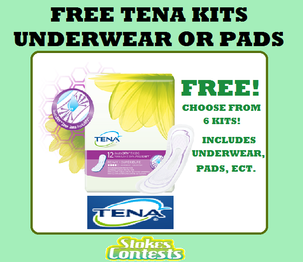 Image FREE Tena Underwear or Pads Kits