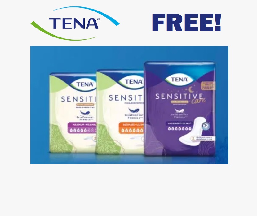 Image FREE Tena Sensitive Pads Kit