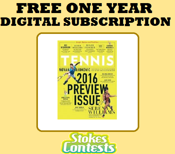 Image FREE Tennis Magazine Digital Subscription