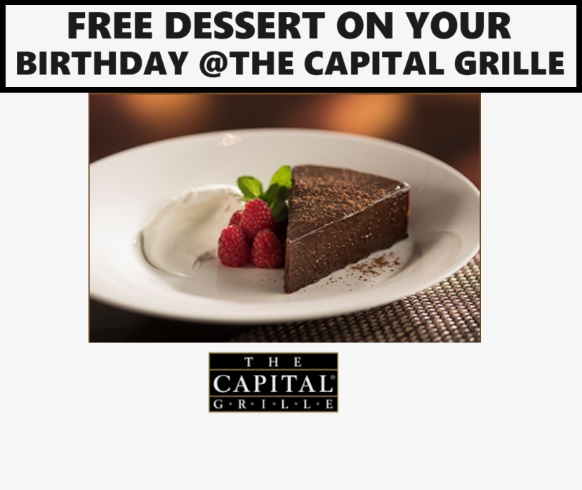 Image FREE Dessert on Your Birthday at The Capital Grille