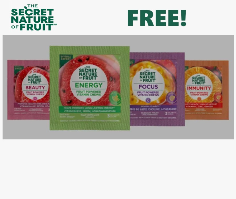 Image FREE The Secret Nature Of Fruit Fruit Powered Vitamin Chews