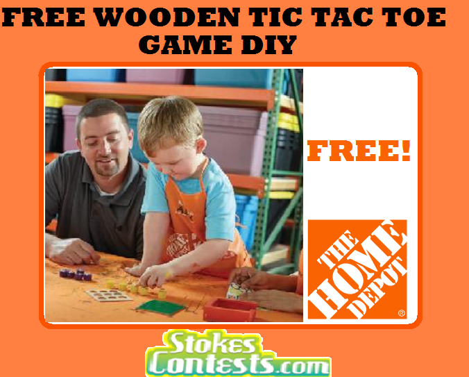 Image FREE DIY Wooden Tic Tac Toe Game TOMORROW ONLY!