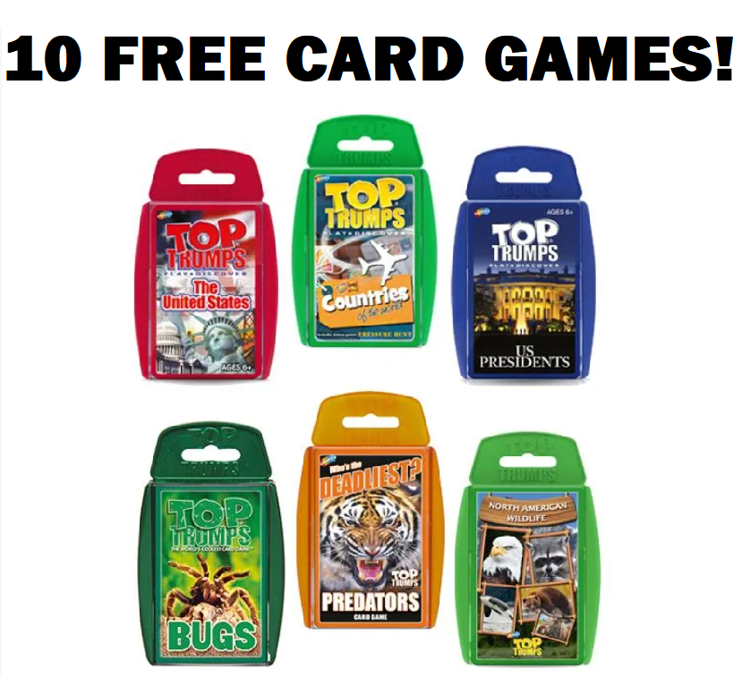 Image 10 FREE Top Trumps Card Games! Valued at $80!