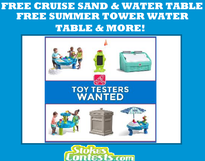 Image FREE Fiesta Cruise Sand & Water Table, FREE Summer Showers Splash Tower Water Table & MORE!!