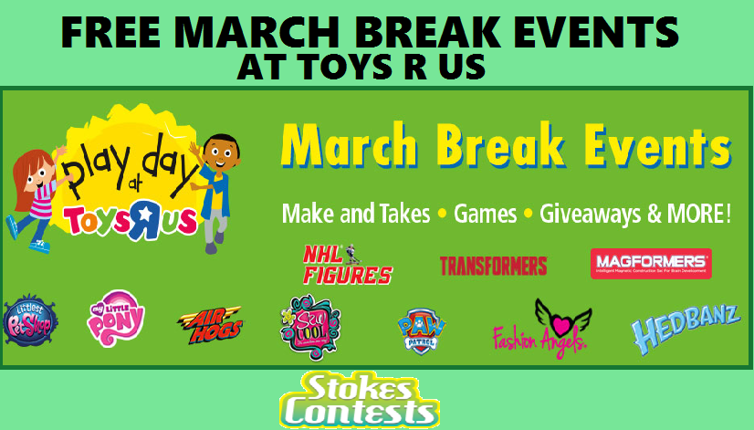 Image FREE March Events at Toys R Us Canada 