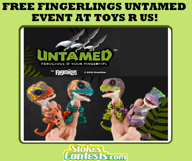 Image FREE Fingerlings Untamed Event at Toys R Us!