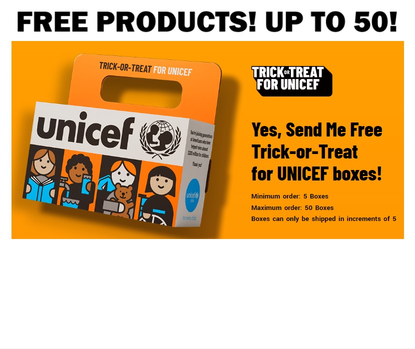 Image FREE Trick-or-Treat for UNICEF BOXES! Order up to 50!