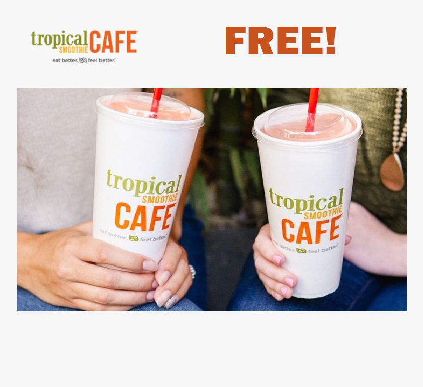 Image FREE Sunrise Sunset Smoothies at Tropical Smoothie