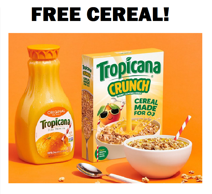 Image FREE Box of Tropicana Crunch Cereal