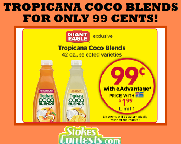 Image Tropicana Coco Blends for ONLY 99 CENTS!